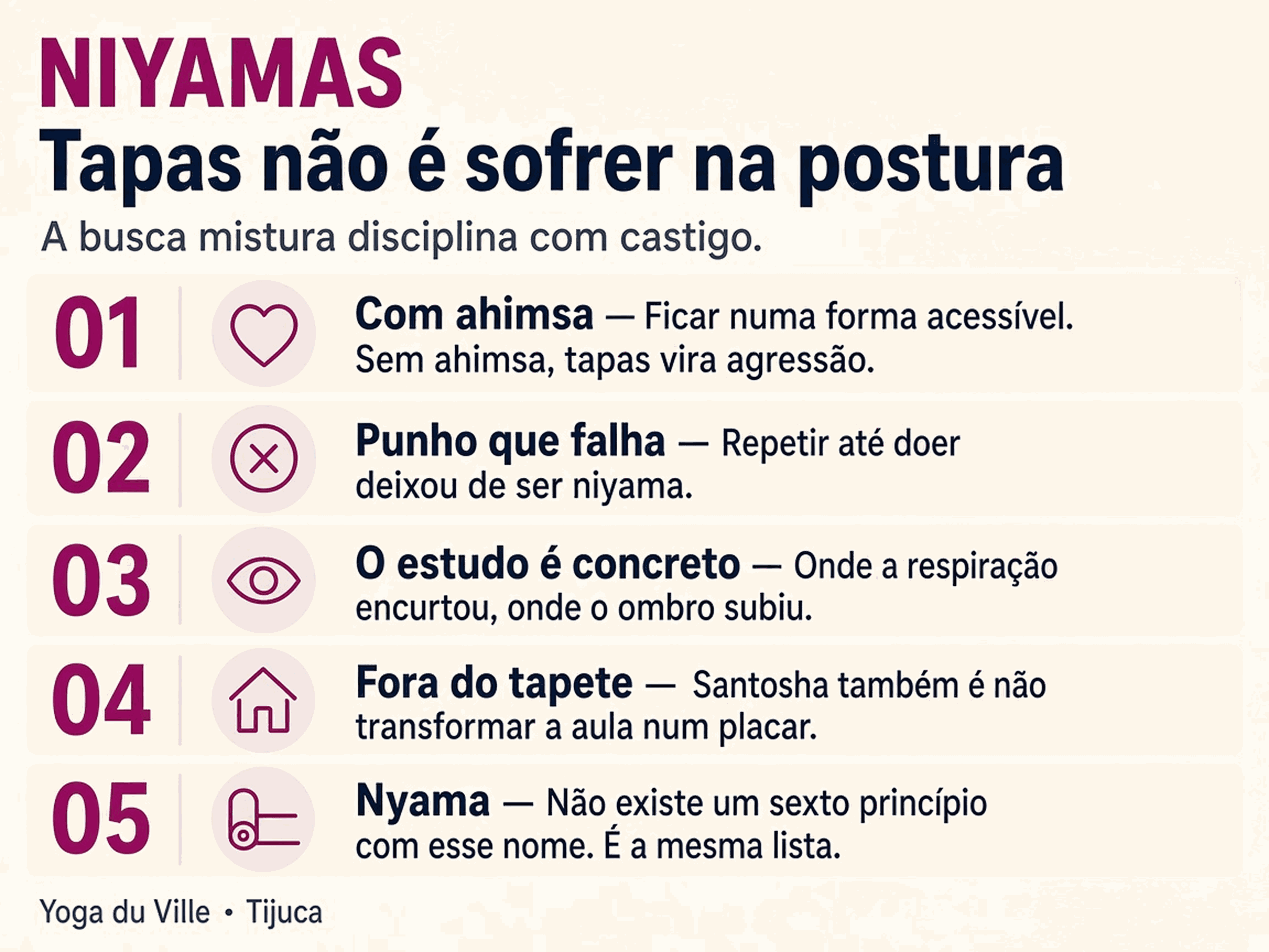 Infográfico: tapas não é sofrer na postura
