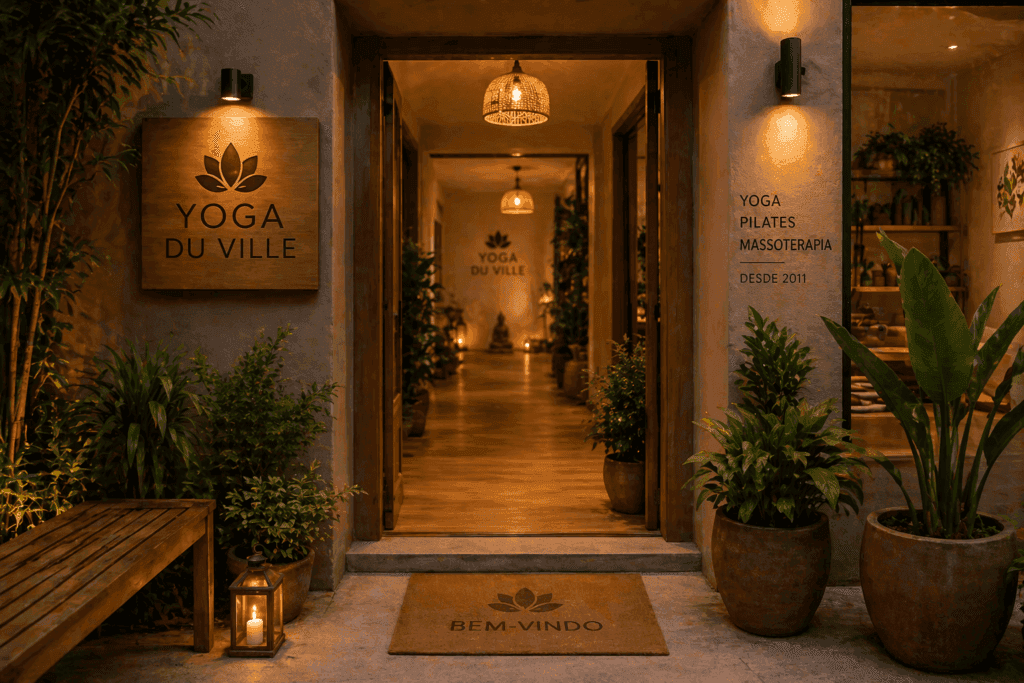 Ambiente aconchegante de yoga para iniciantes perto do metro da praça Praça Saens Peña. Rio Tijuca